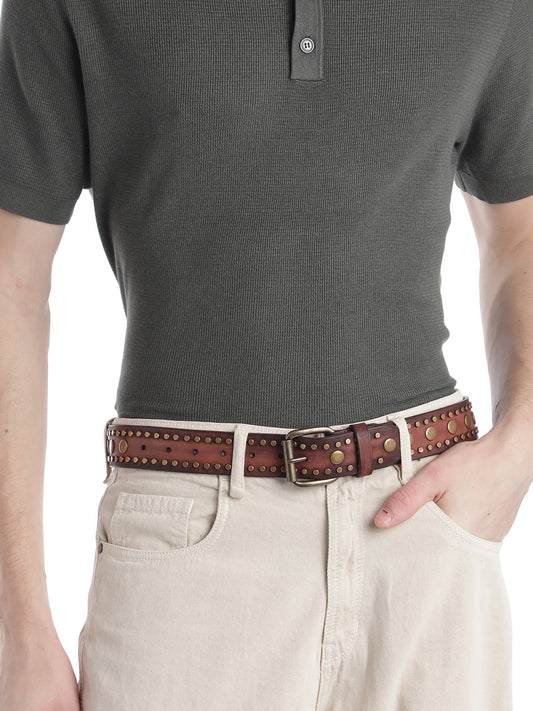 Brown Men's Belt - Stylish & Durable by Art N Vintage